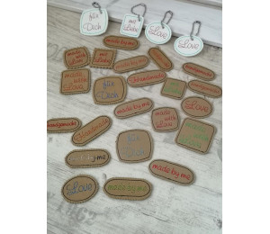 Stickserie - 95 Handmade Tags Labels